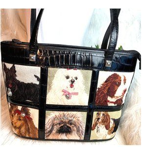 Brighton purse tote tapestry needlepoint d…